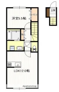 ブルック新町【2階】の間取り