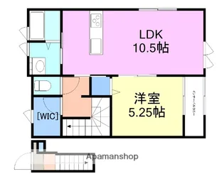 リヴァージュ門前【2階】の間取り