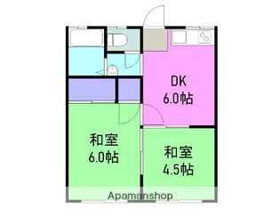 コートハウスコルディス【1階】の間取り