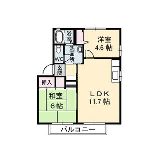 リバーライフ三井 B棟【2階】の間取り