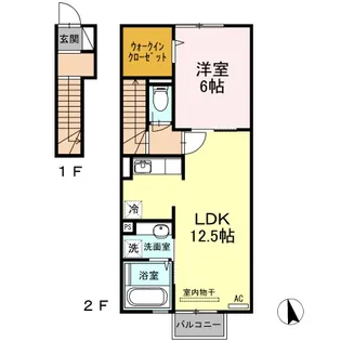 フォルトューナ赤妻【2階】の間取り