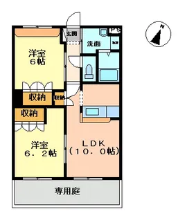 サニートレッフ【1階】の間取り