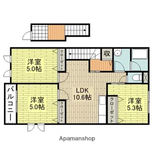 アースマンション野口一号館【2階】の間取り