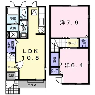 ブライト ローレル【1階】の間取り
