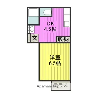 南村本ハイツNO2【103号室】の間取り