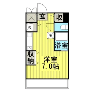 ニューヨーク・スチューディオ【5階】の間取り