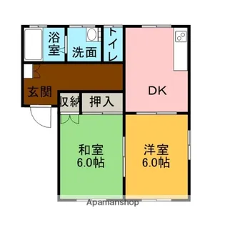 ヴェル・ラ・メゾン装束【2階】の間取り