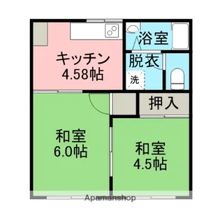 あけぼのハイツ【1階】の間取り