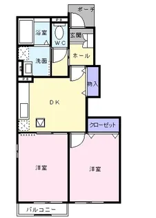 シュティール アルバ【1階】の間取り