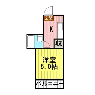 アズサコーポⅡ【3階】の間取り