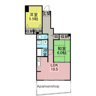 上岡ビル【4階】の間取り