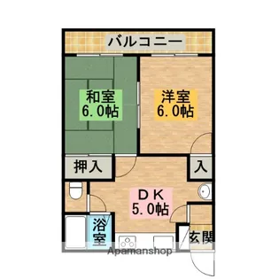 サンピアなだ【2階】の間取り