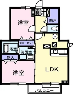 アンジェリークガーデン【1階】の間取り