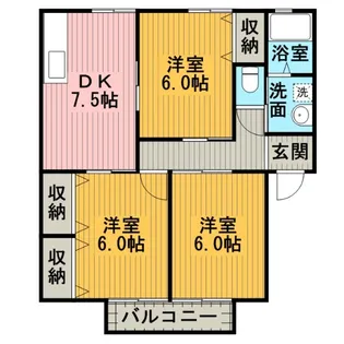 やまみはうす【2階】の間取り