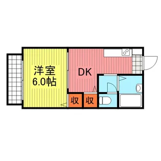 ベル八番館【104号室】の間取り