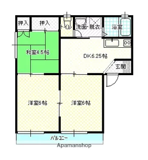 シャルムY(D棟)【2階】の間取り