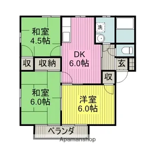 レジデンス 三好【2階】の間取り