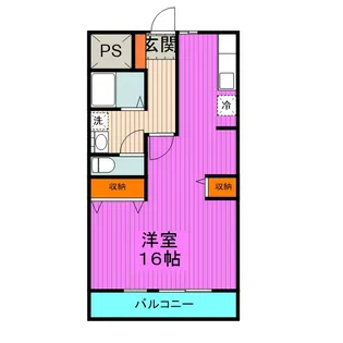 ラルシュ・ドゥ・ノワ【6階】の間取り