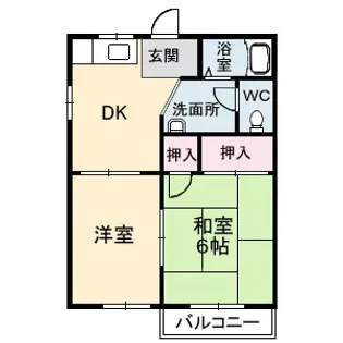 カーサ桂【1階】の間取り