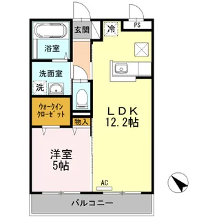 プレミールカルチェ【1階】の間取り
