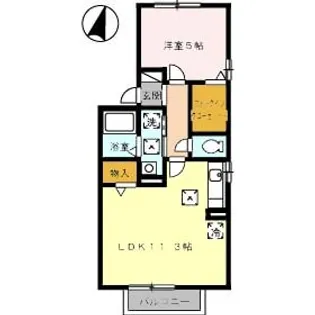 ポポラートK【1階】の間取り