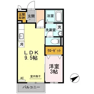 ソレイユ7【1階】の間取り