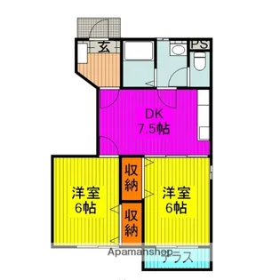 ドゥ・ルミエール【1階】の間取り