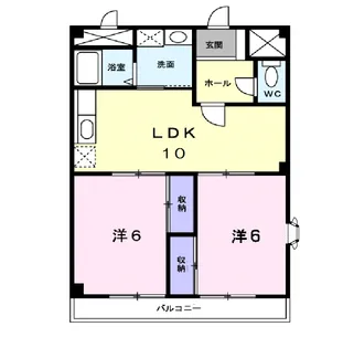 シャン・ド・フレーズ【4階】の間取り