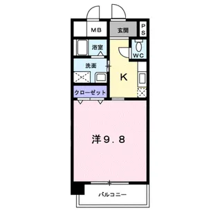 ラフィーネ不動今井【1階】の間取り