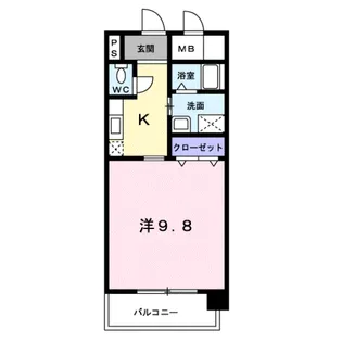 ラフィーネ不動今井【1階】の間取り