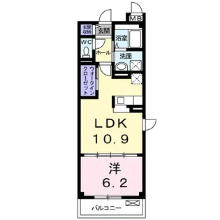 プロスパーさくら【3階】の間取り