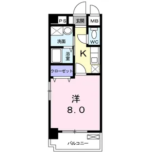 アルデール麻里布【2階】の間取り