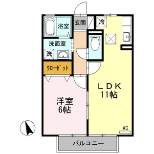 グランド・ソレイユ【1階】の間取り