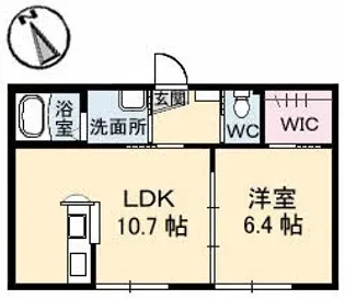 メルカート S棟【1階】の間取り