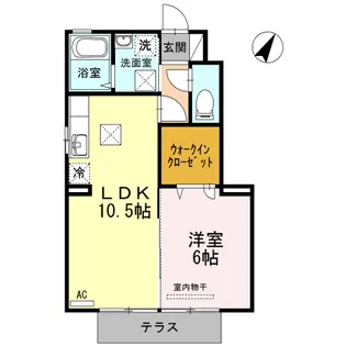 シャルマン【1階】の間取り