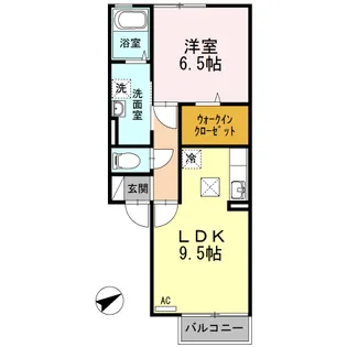 ベルゲホッホ【1階】の間取り