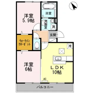 デア ブリッツ【1階】の間取り