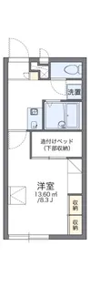 レオパレス住吉【2階】の間取り