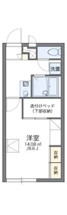 レオパレス姫山【2階】の間取り