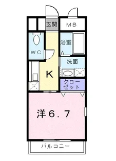 ラ・メゾン・カシェ【3階】の間取り