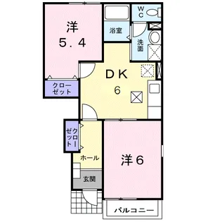 パストラルB【1階】の間取り