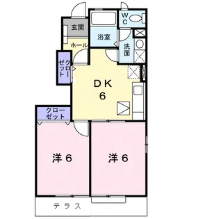 ブランドールM・B【1階】の間取り