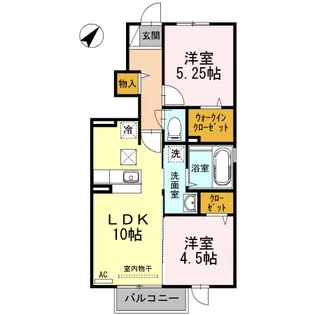 オルテンシア【1階】の間取り