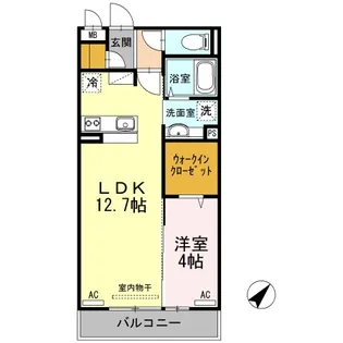 シャイン ブランチ湯田【2階】の間取り