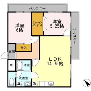 レジデンス内田【4階】の間取り