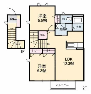 DIAS HIRO【2階】の間取り