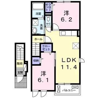 リアルエステートⅥ【2階】の間取り