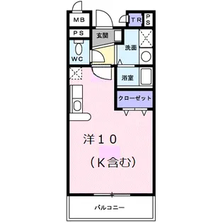 ブルースカイ【2階】の間取り