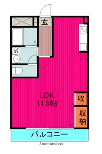 アイン ノイア ヴィント【1階】の間取り