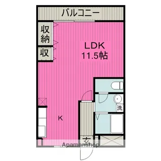 アイン ノイア ヴィント【4階】の間取り